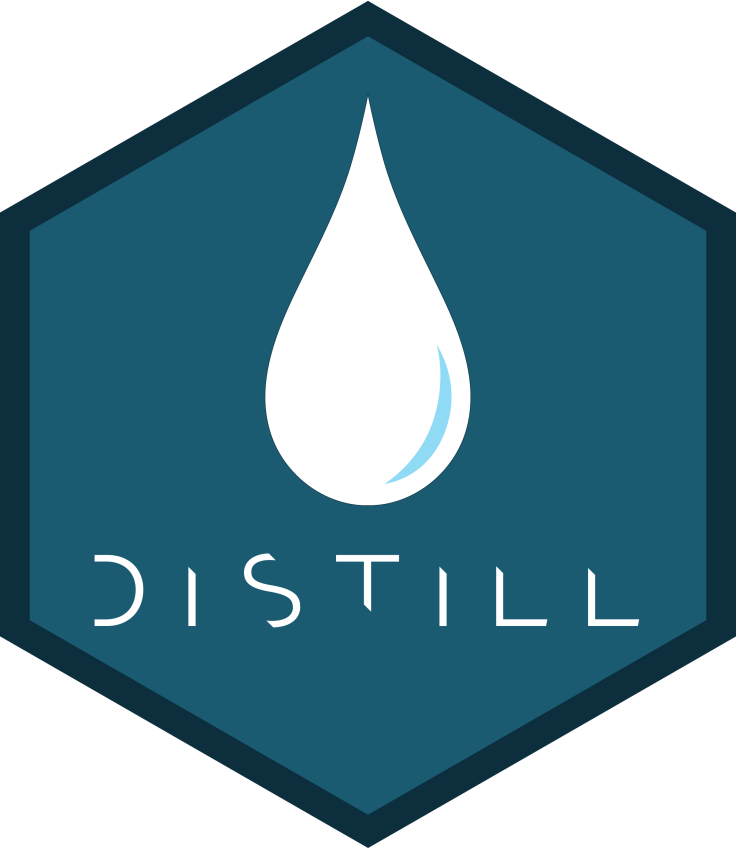 distill hex sticker