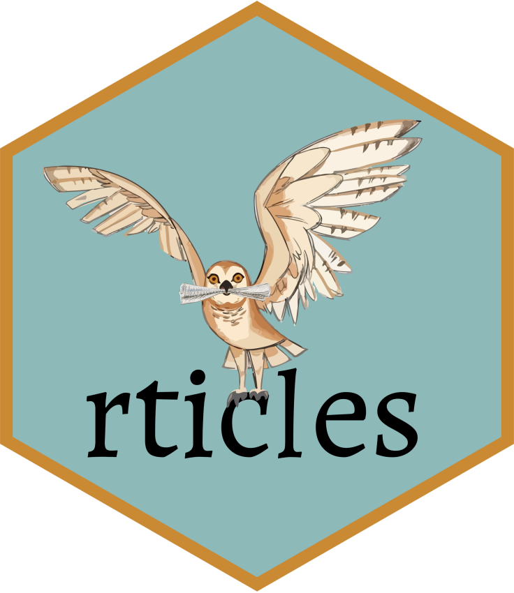 rticles hex sticker